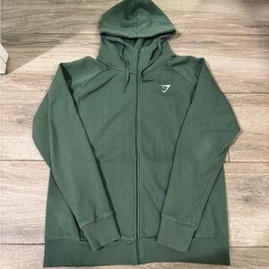 Women’s Faded Green Zip Up Hoodie